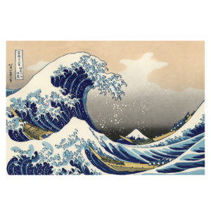 葛飾北斎作、富嶽三十六景 神奈川沖浪裏のポストカード