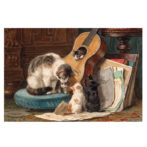 アンリエット・ロナー・ニップ作、音楽家のポストカード