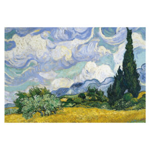 ポストカード 【糸杉のある麦畑】ゴッホ 世界の名画 オリジナル