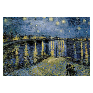 ポストカード 【ローヌ川の星月夜】ゴッホ 世界の名画 オリジナル