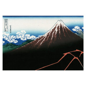 ポストカード 【冨嶽三十六景 山下白雨】 葛飾北斎 世界の名画